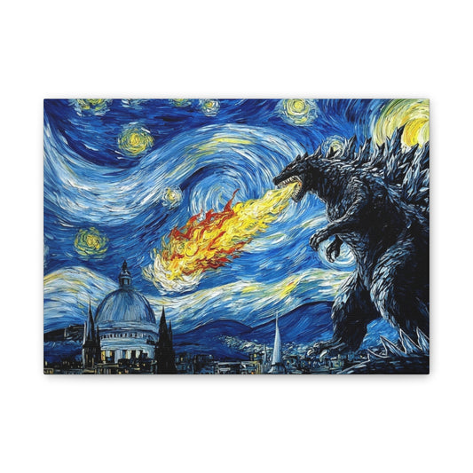 Godzilla Starry Night