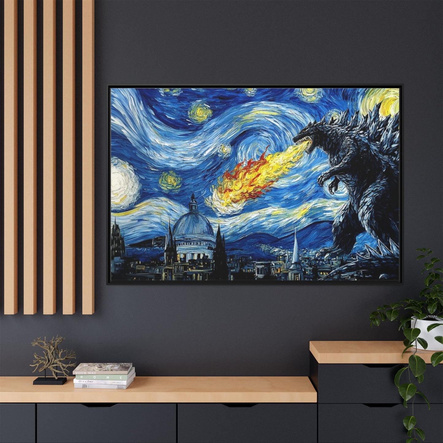 Godzilla Starry Night