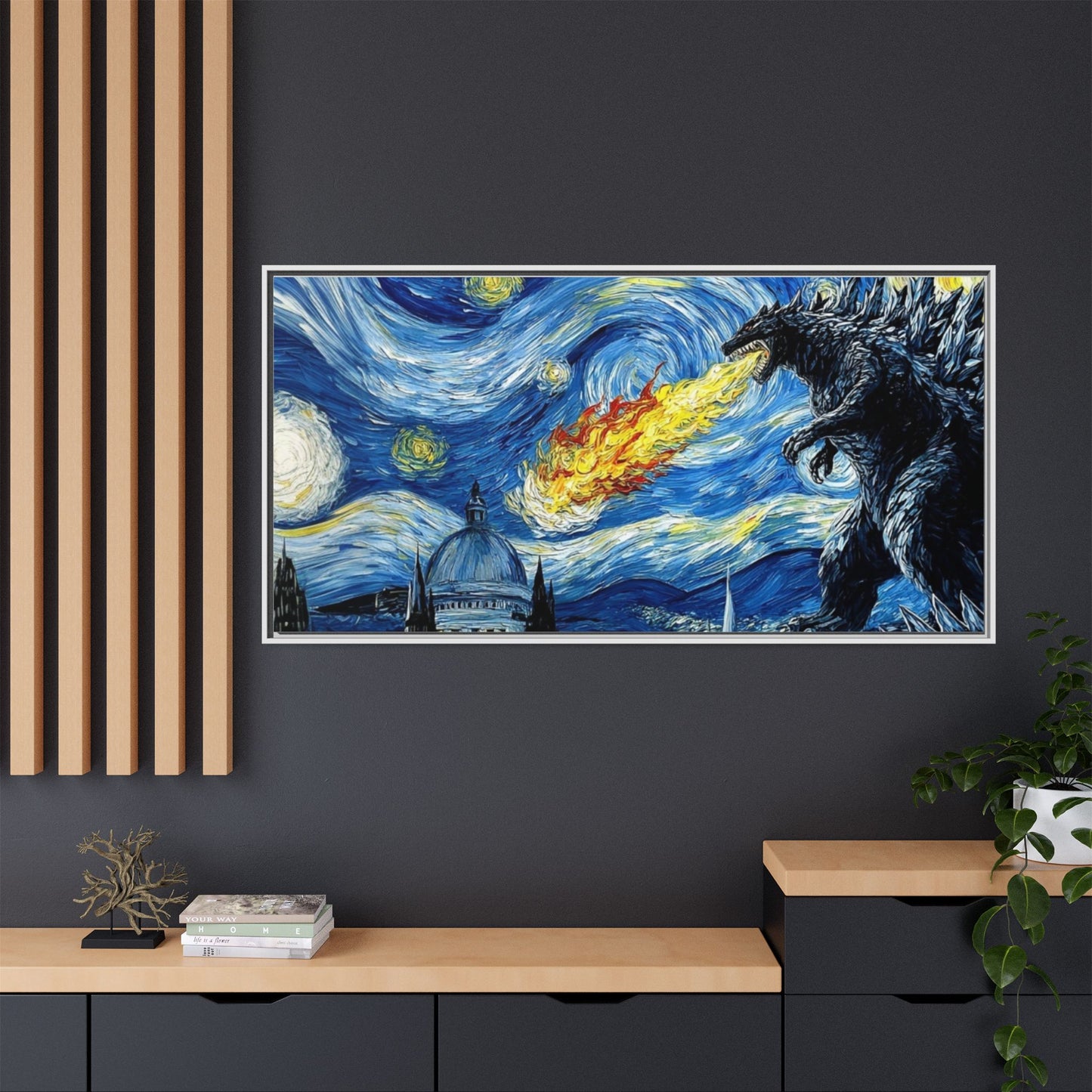 Godzilla Starry Night