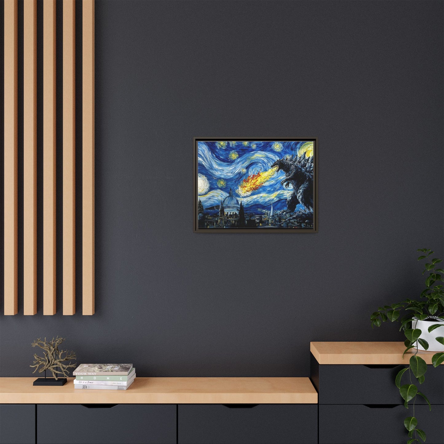 Godzilla Starry Night
