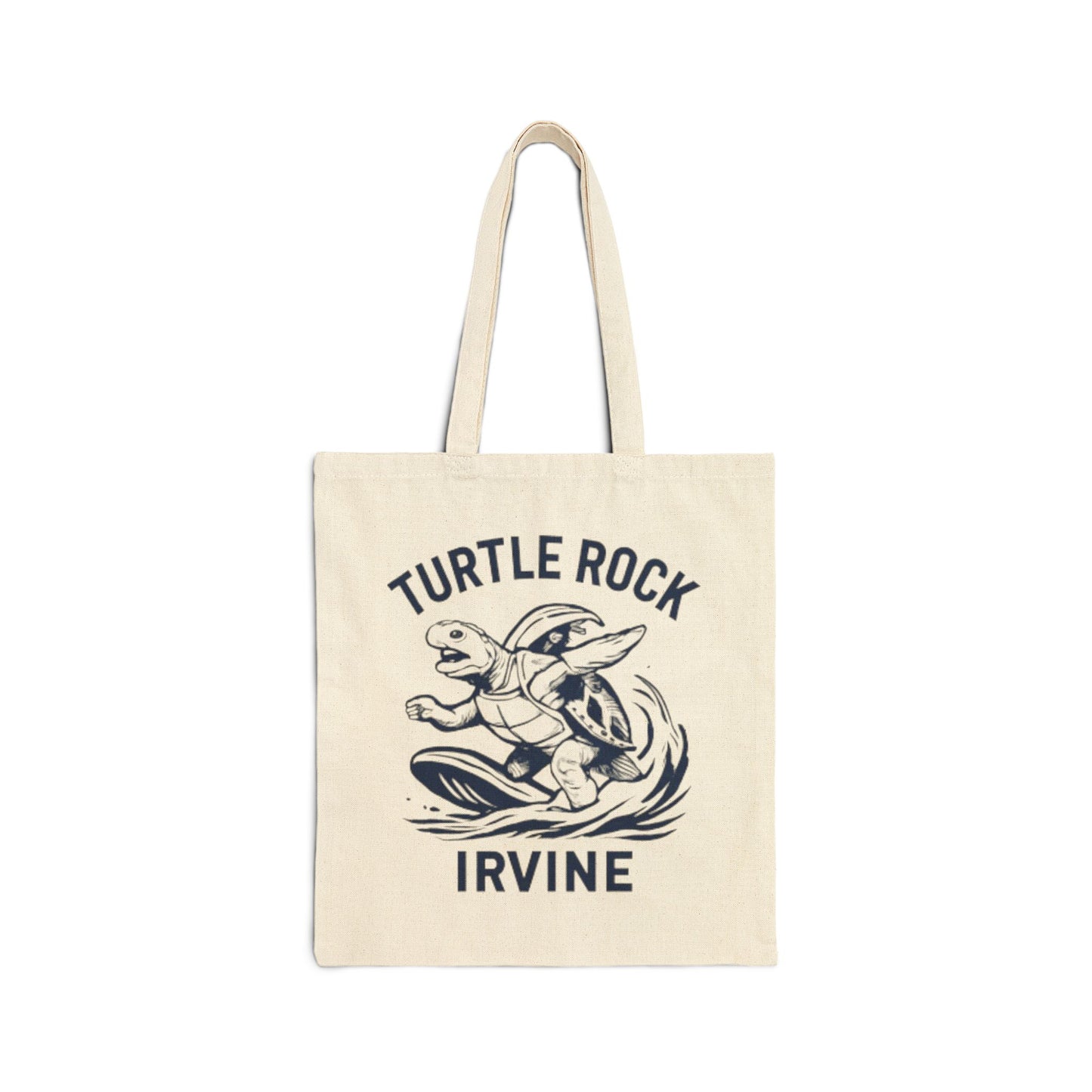Turtle Rock Cotton Canvas Tote Bag