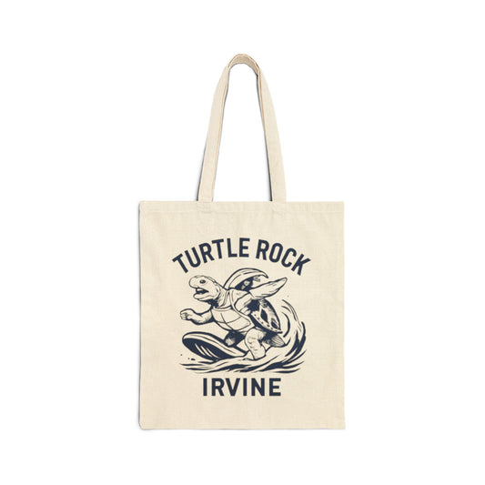Turtle Rock Cotton Canvas Tote Bag