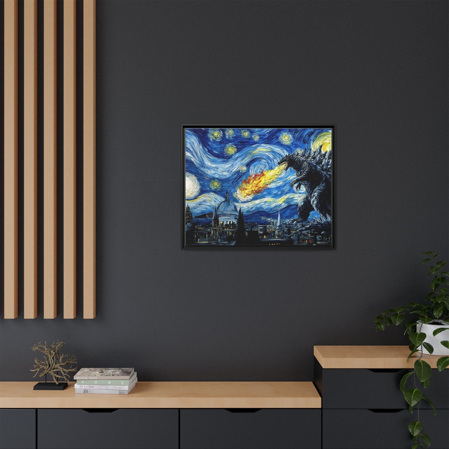 Godzilla Starry Night