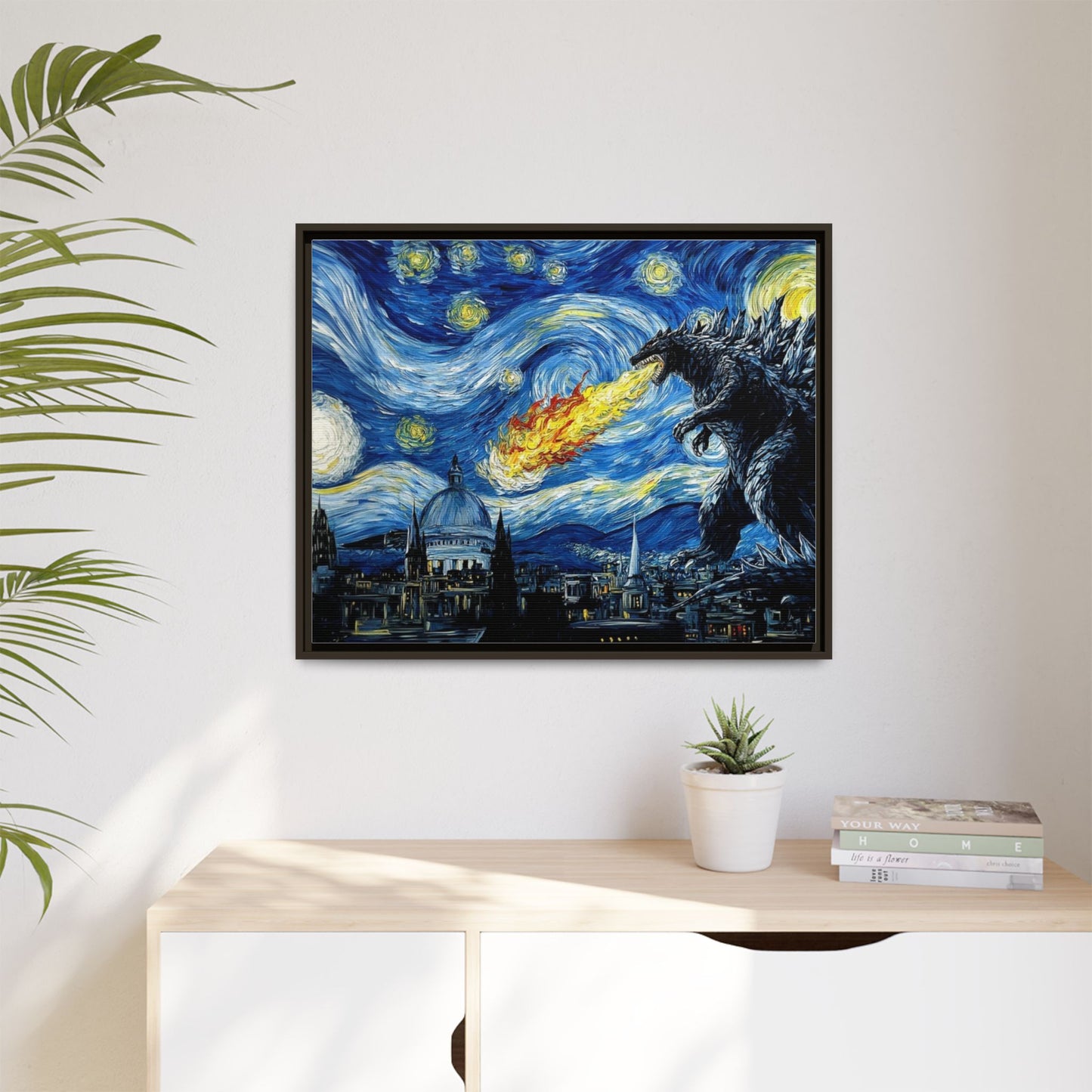 Godzilla Starry Night