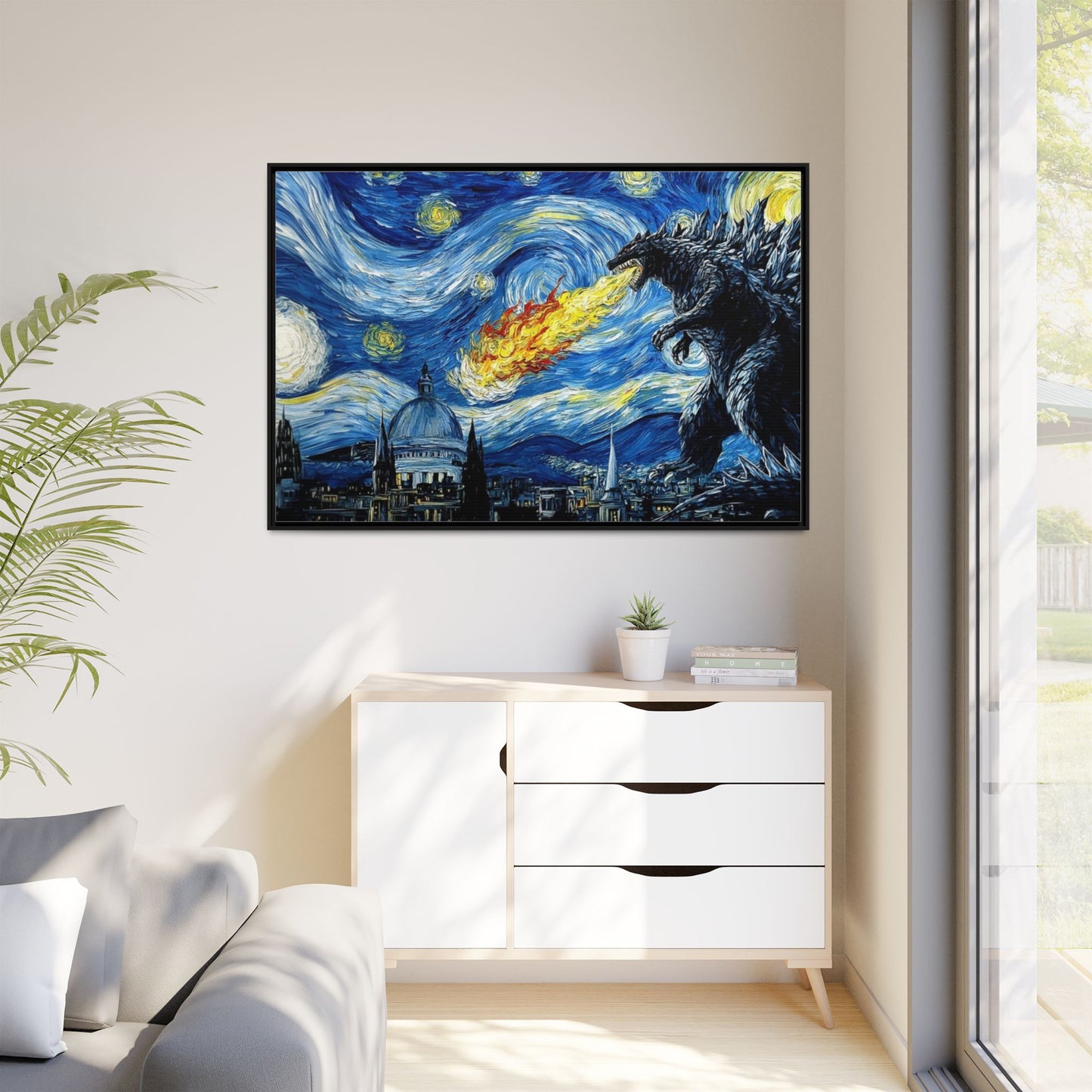 Godzilla Starry Night
