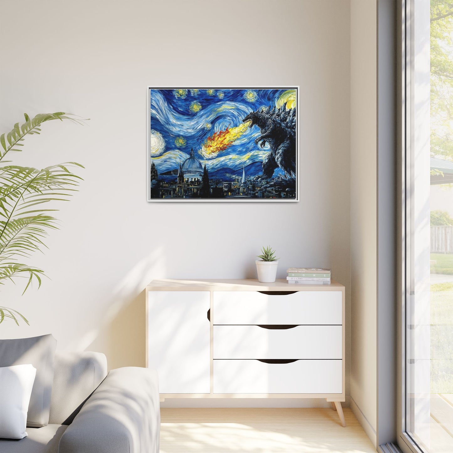 Godzilla Starry Night