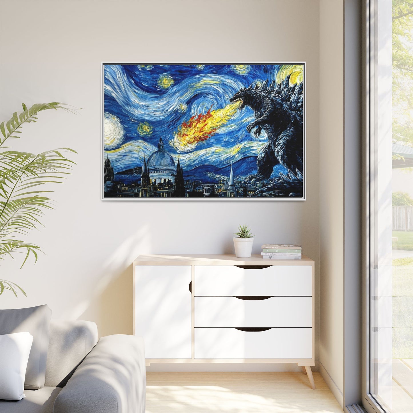 Godzilla Starry Night