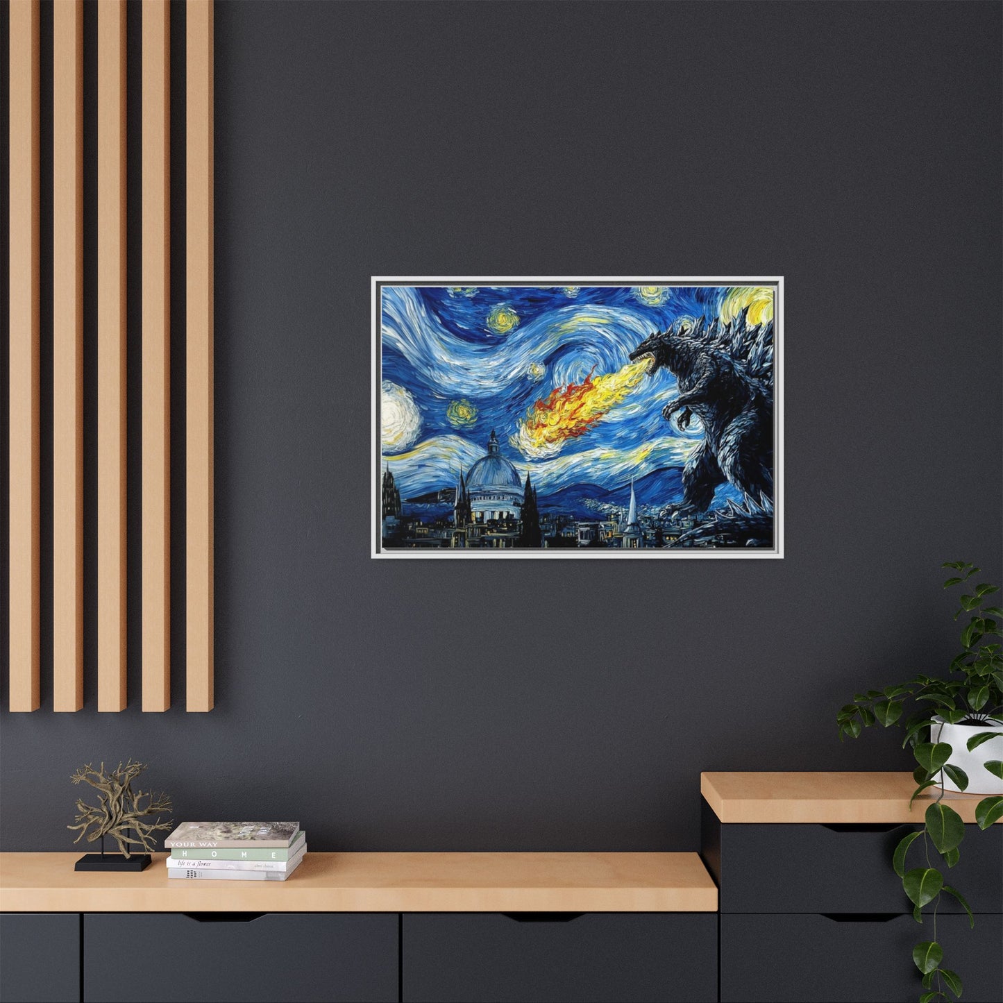 Godzilla Starry Night