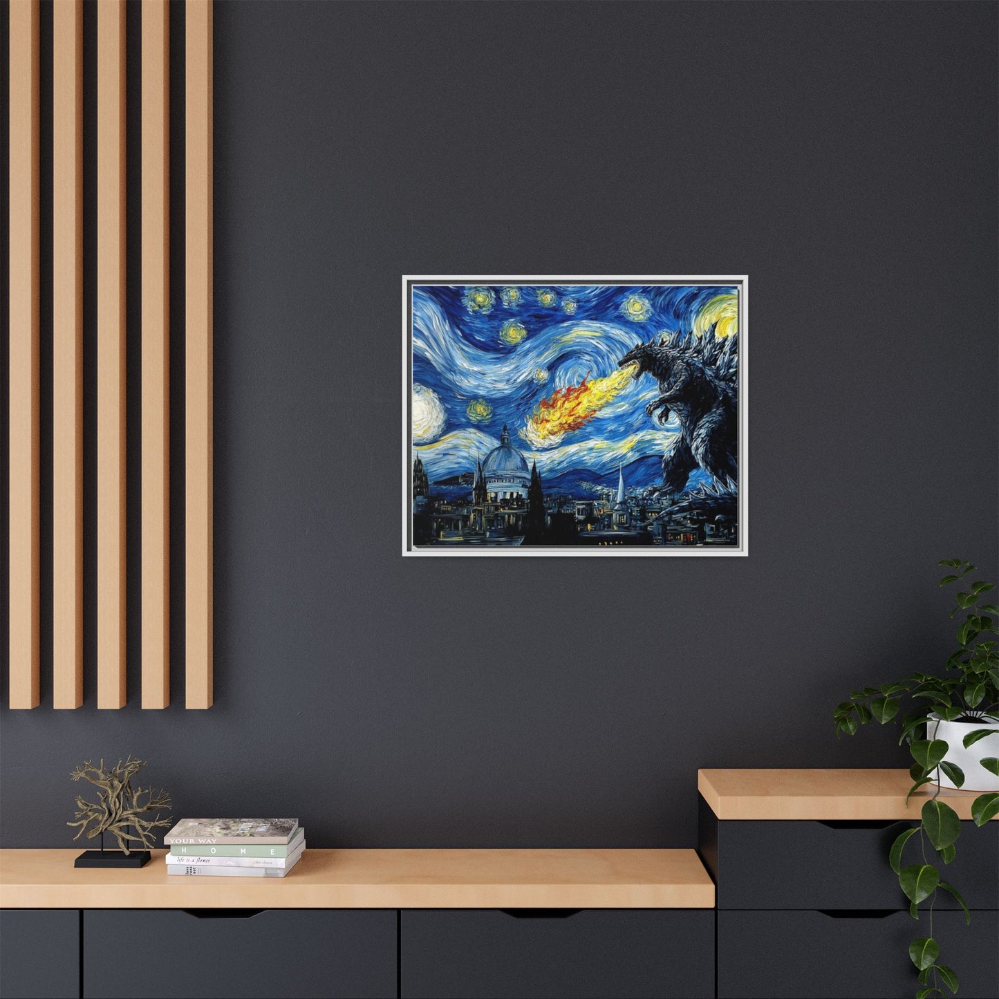 Godzilla Starry Night