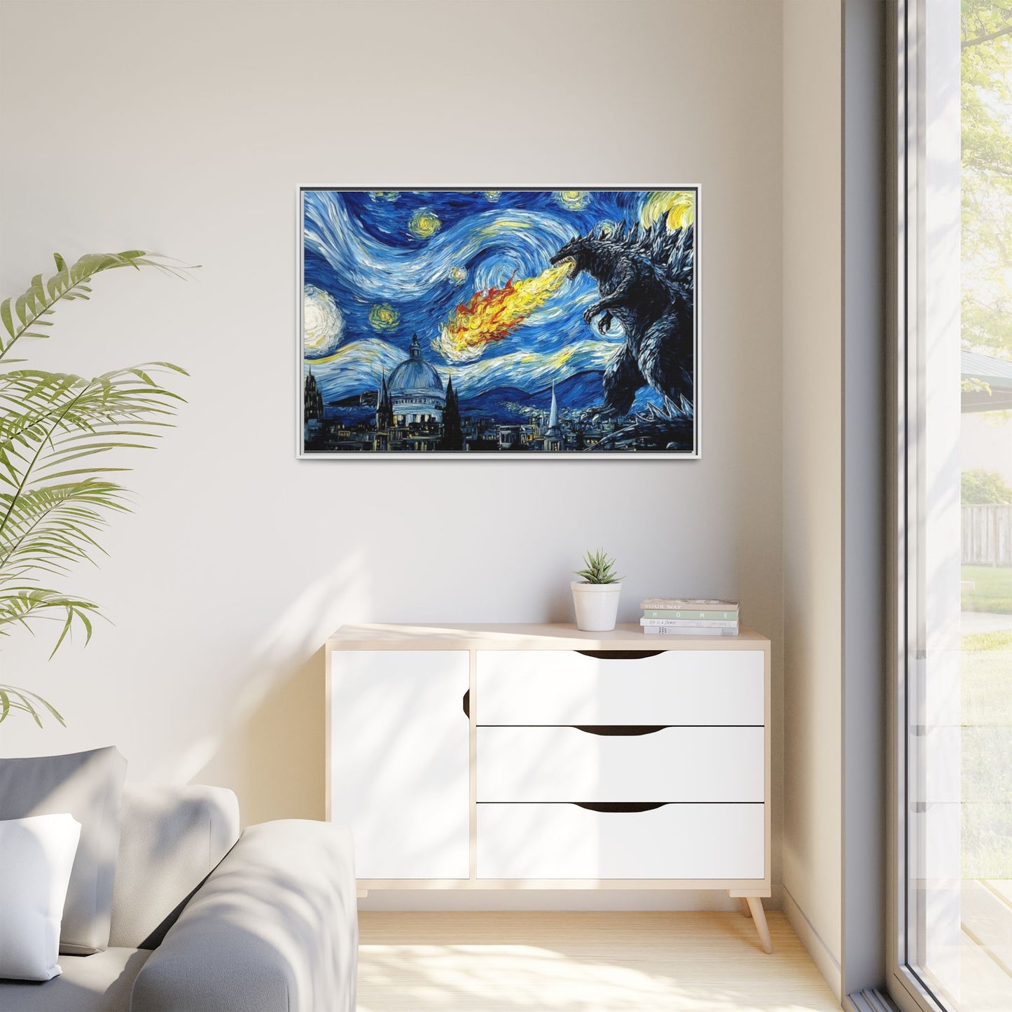 Godzilla Starry Night