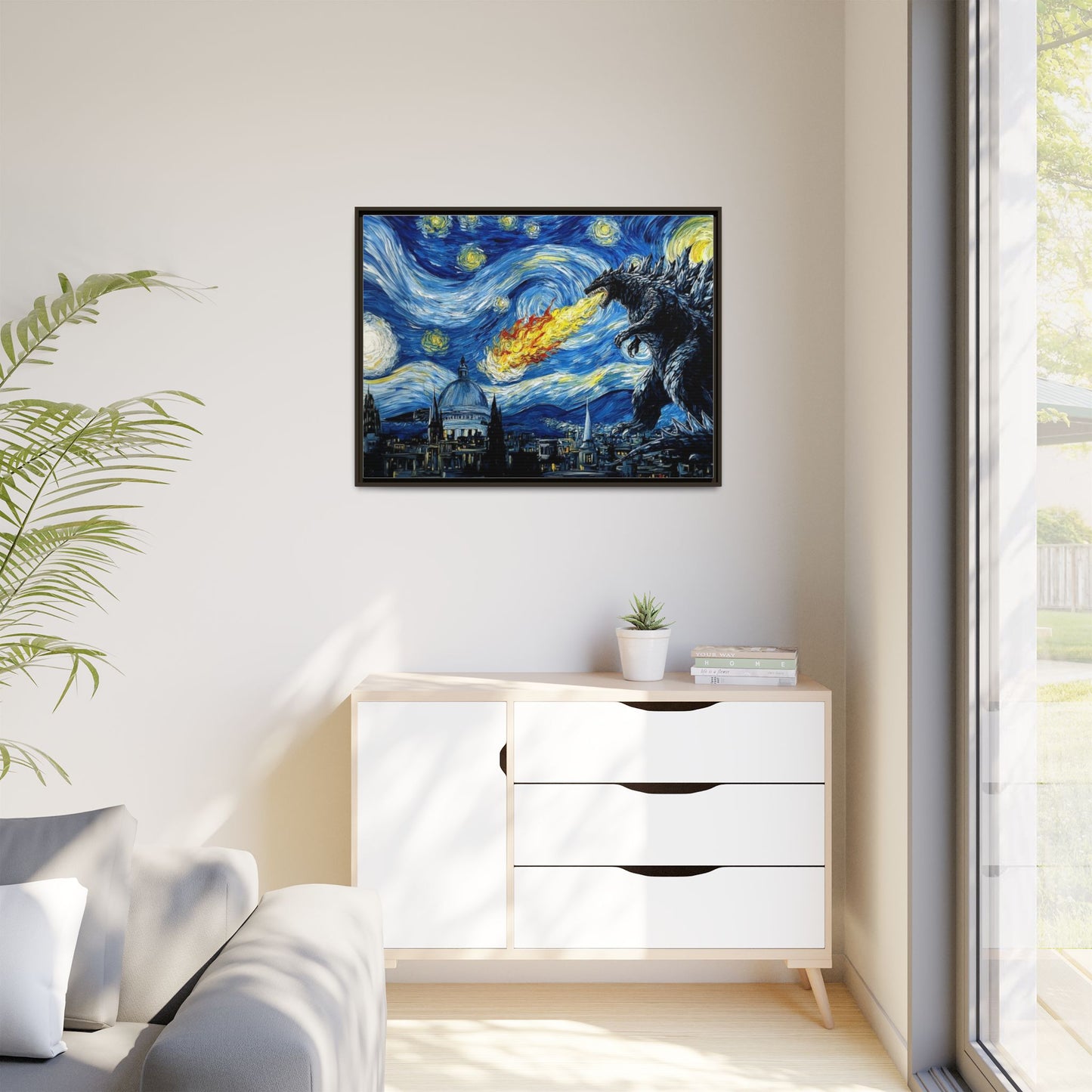 Godzilla Starry Night