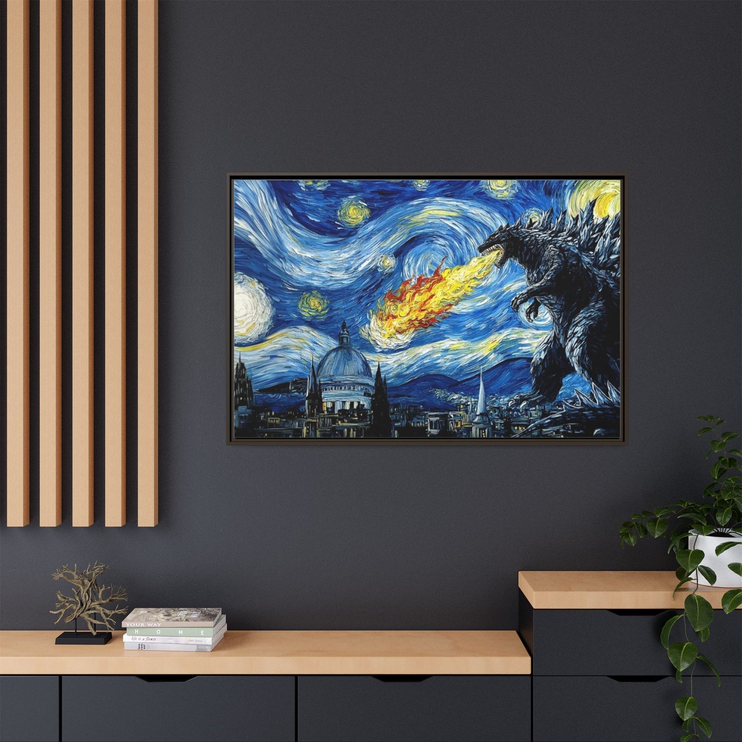 Godzilla Starry Night