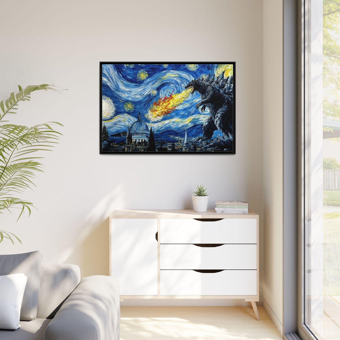 Godzilla Starry Night