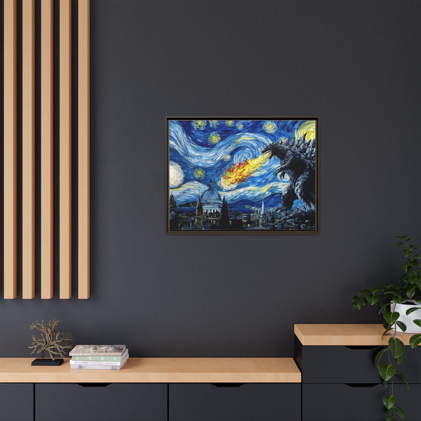Godzilla Starry Night