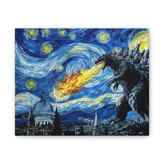 Godzilla Starry Night
