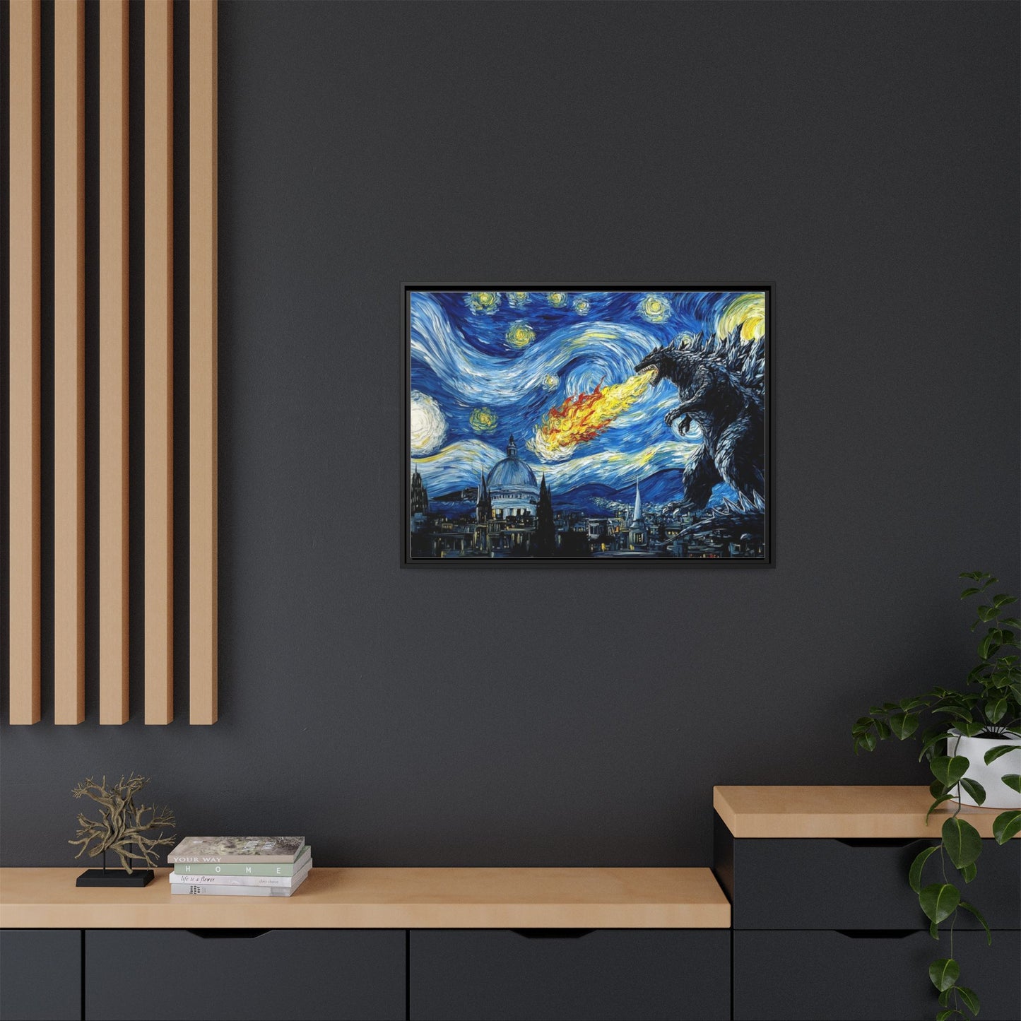 Godzilla Starry Night