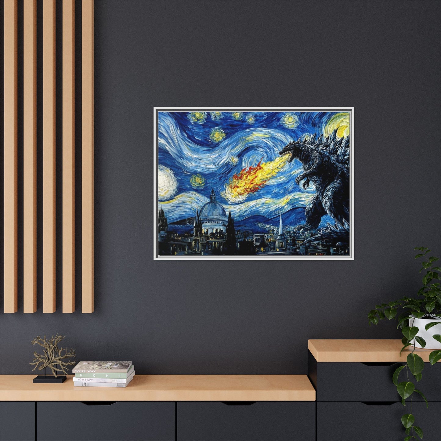 Godzilla Starry Night
