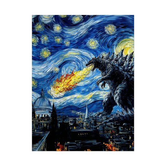 Godzilla Starry Night
