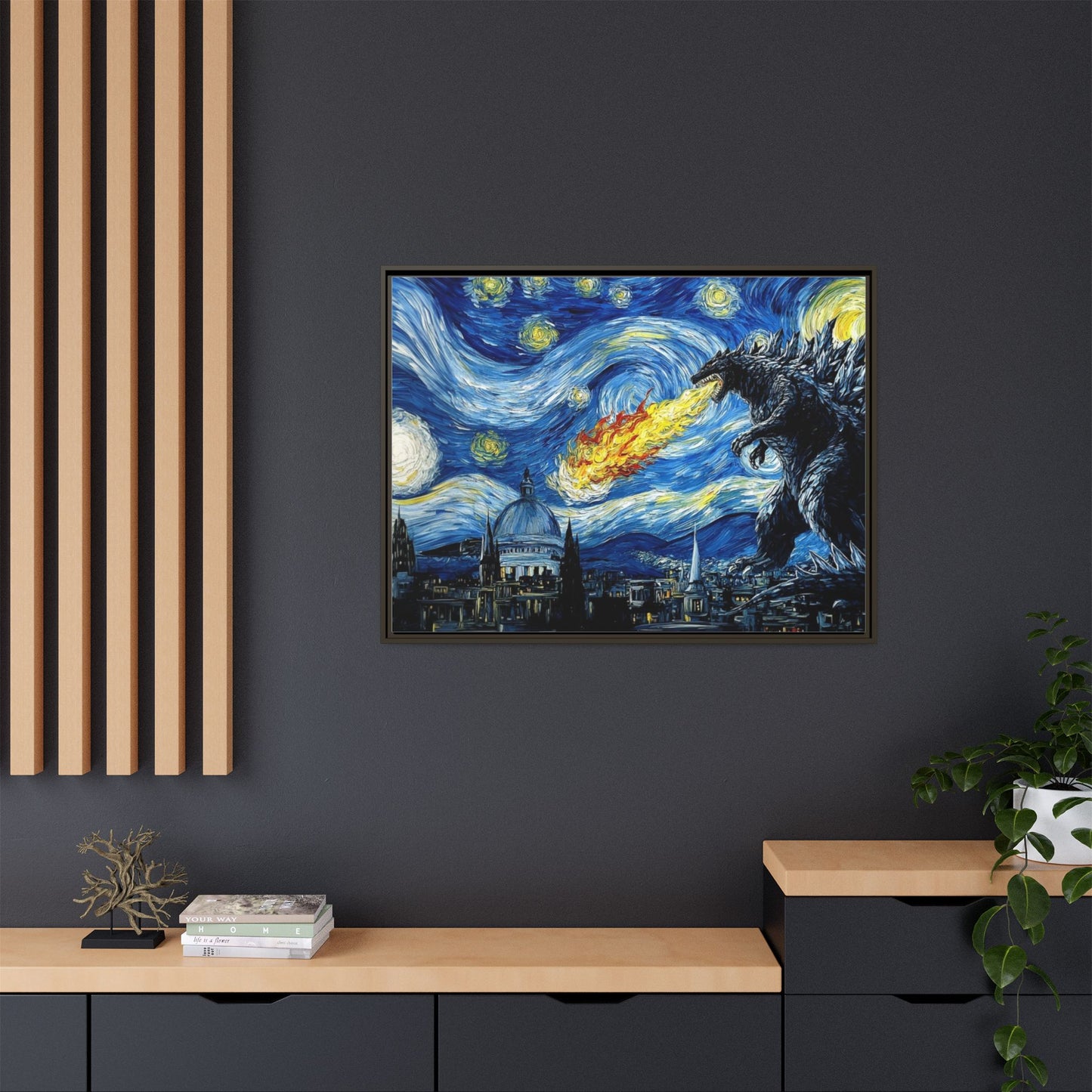 Godzilla Starry Night