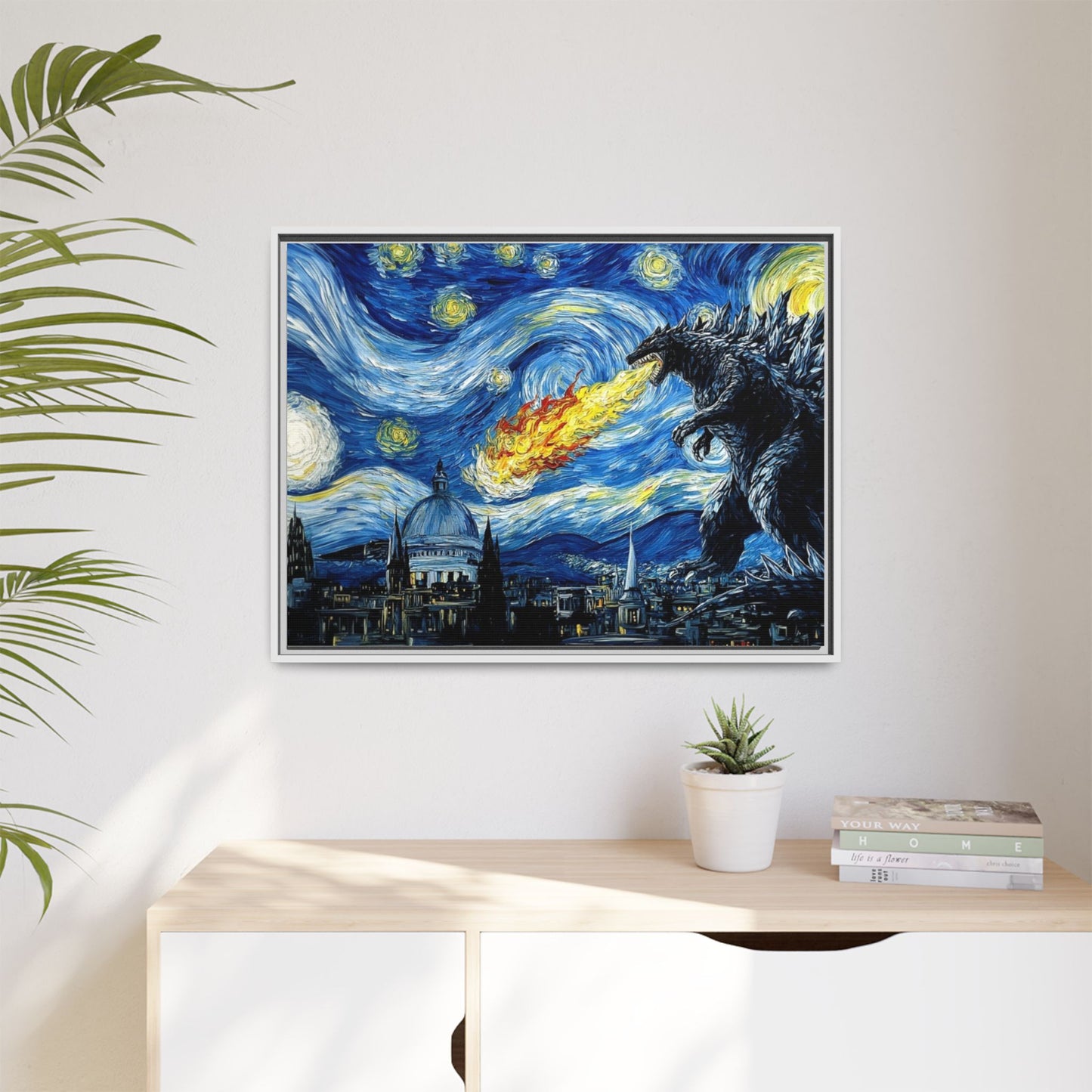 Godzilla Starry Night