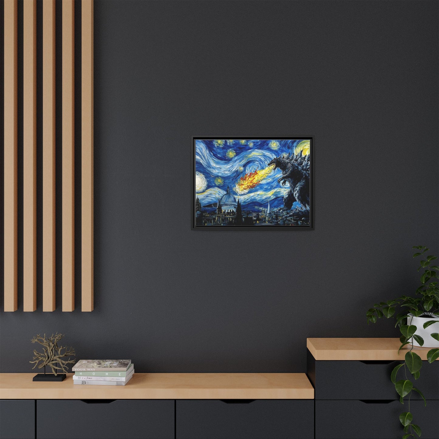 Godzilla Starry Night