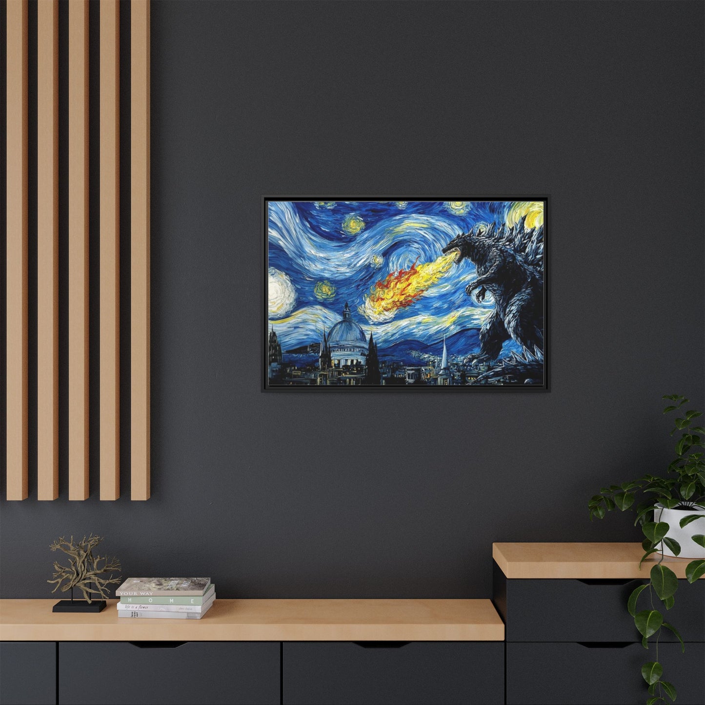 Godzilla Starry Night