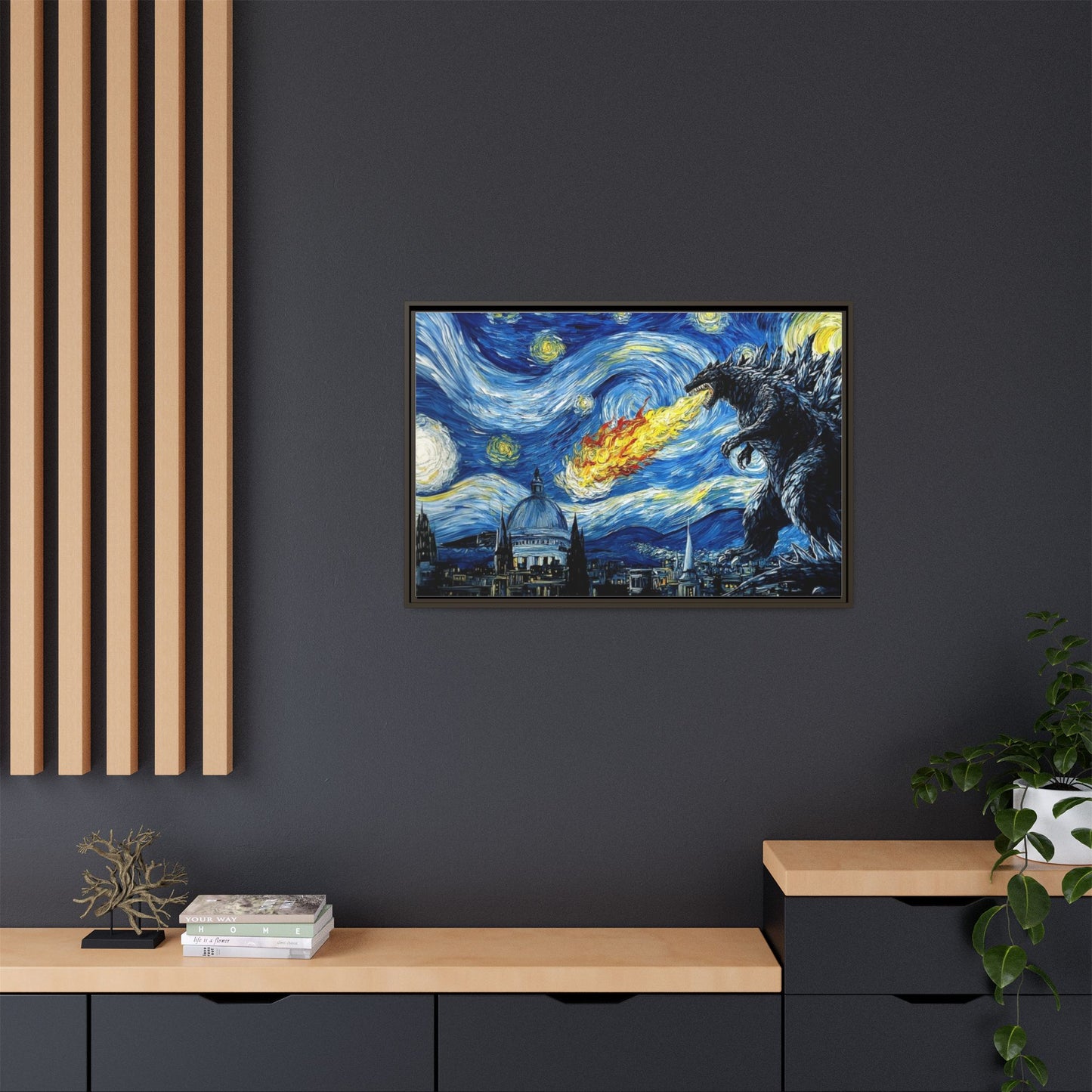 Godzilla Starry Night