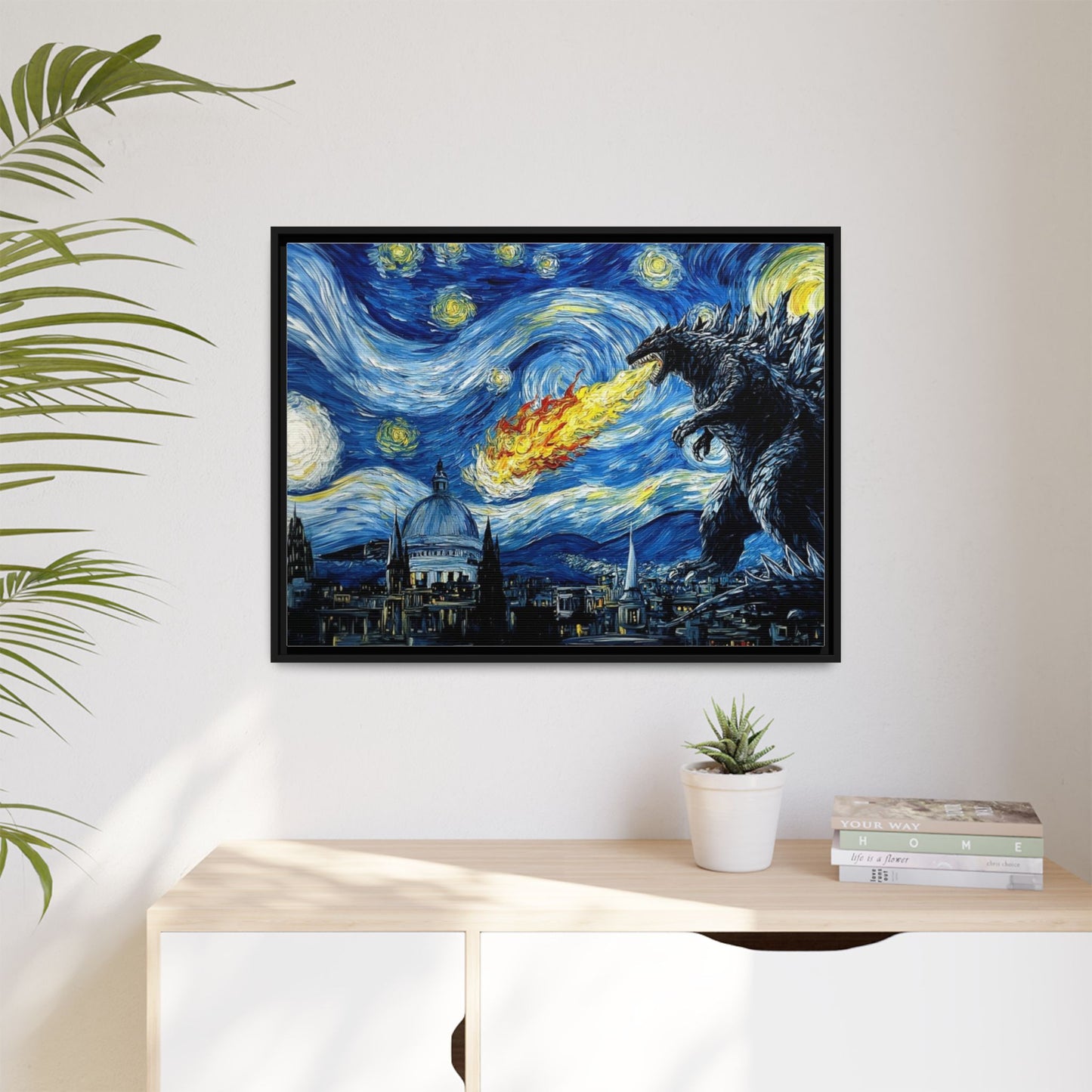 Godzilla Starry Night