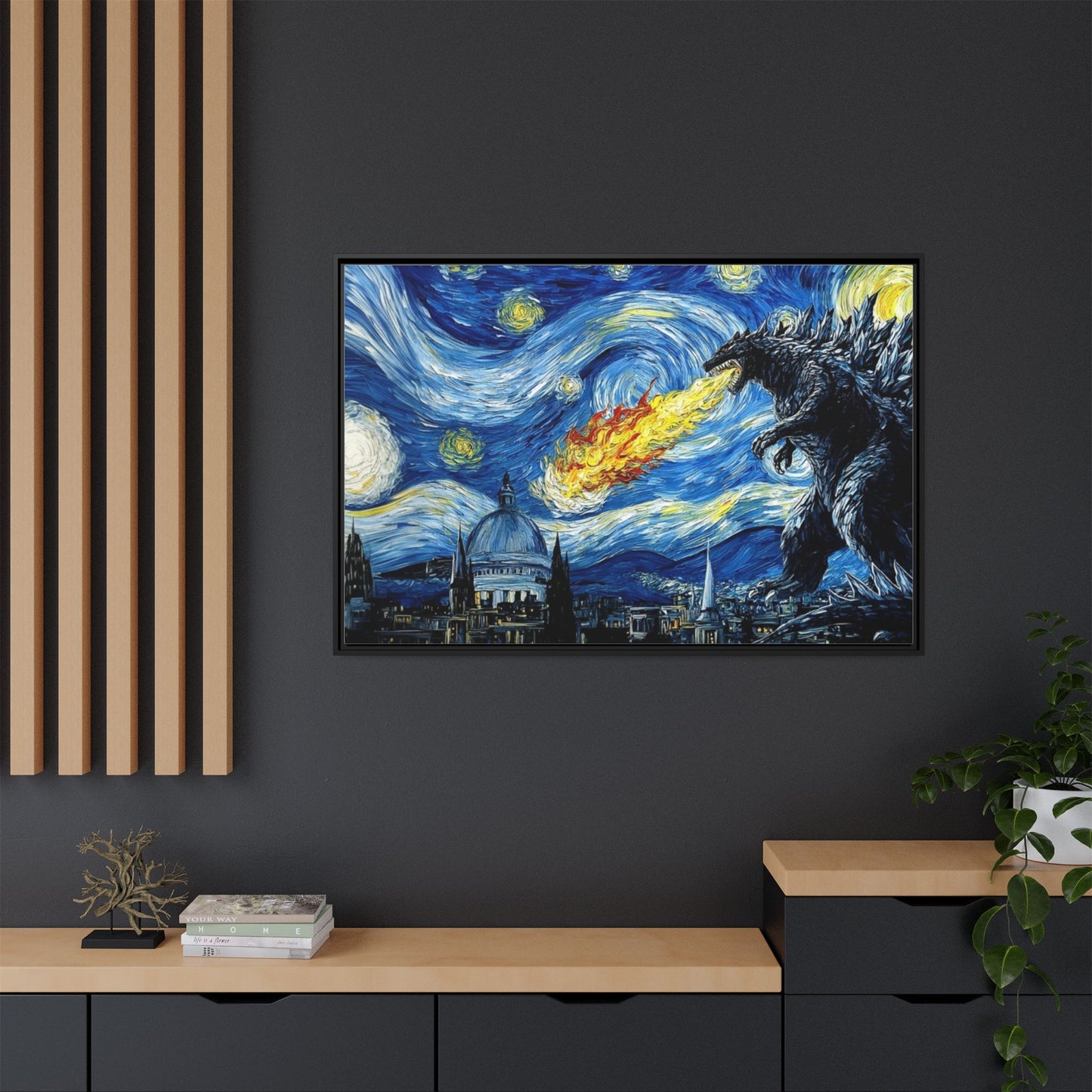 Godzilla Starry Night