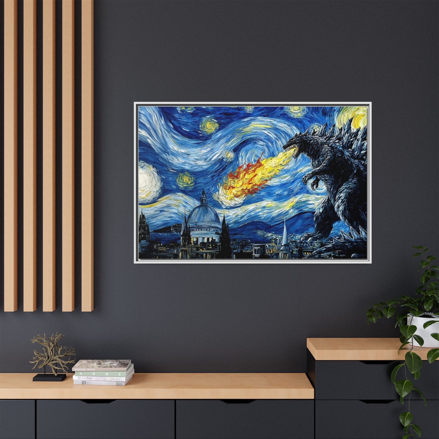 Godzilla Starry Night