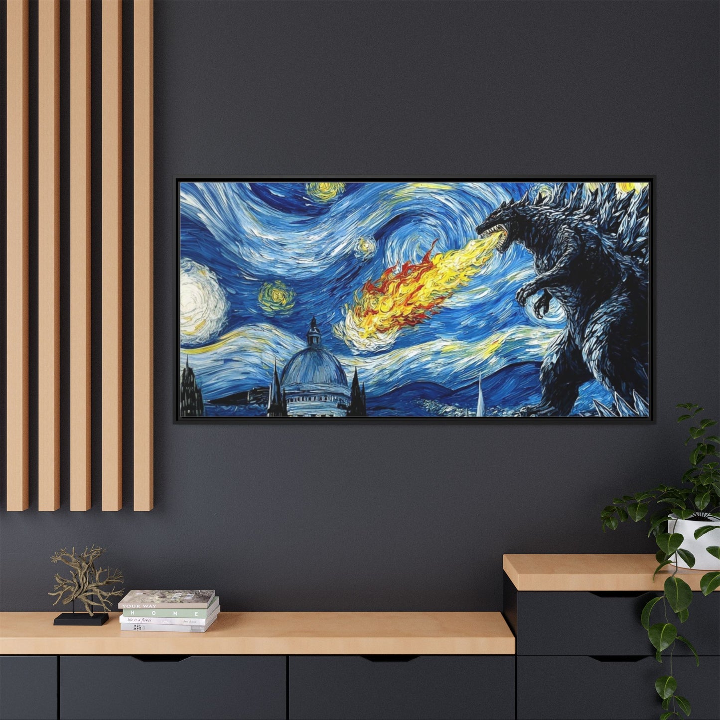 Godzilla Starry Night