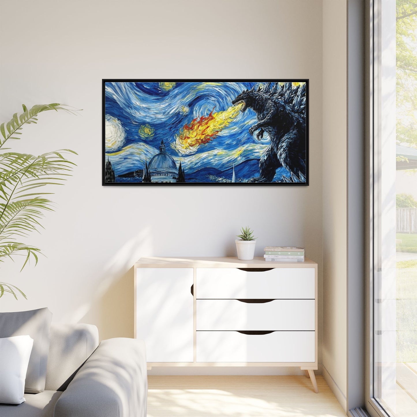 Godzilla Starry Night