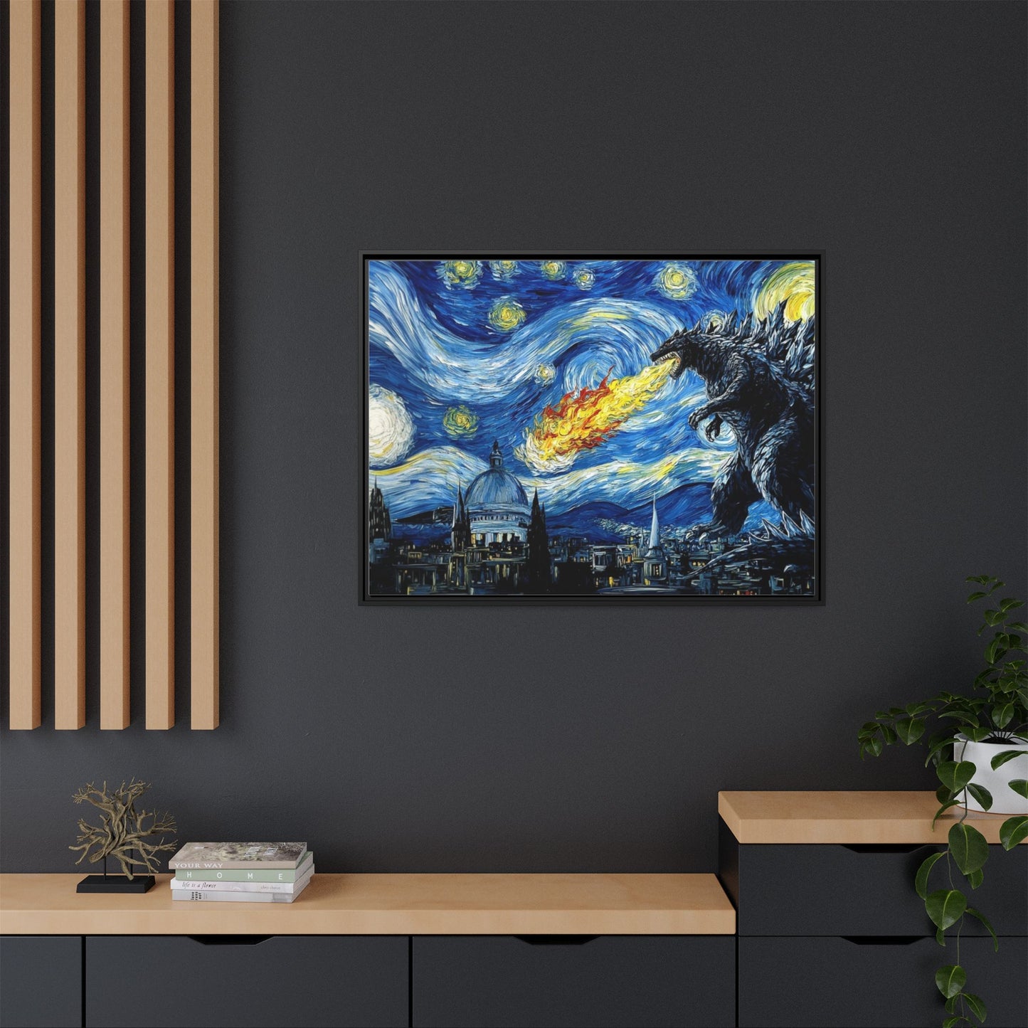 Godzilla Starry Night