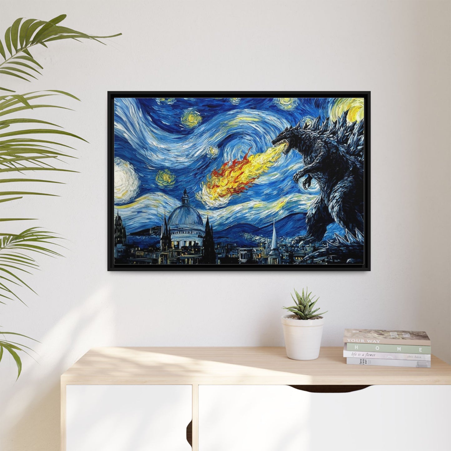 Godzilla Starry Night